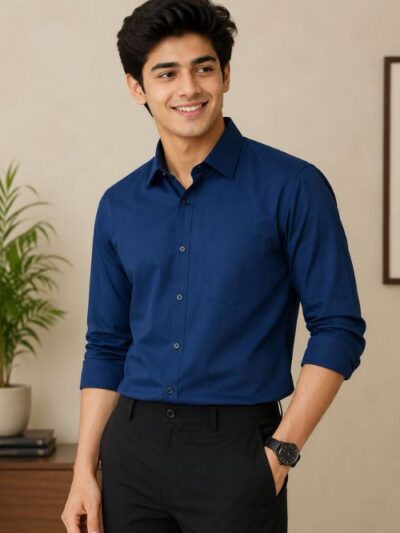 Classic Royal Blue Formal Shirt